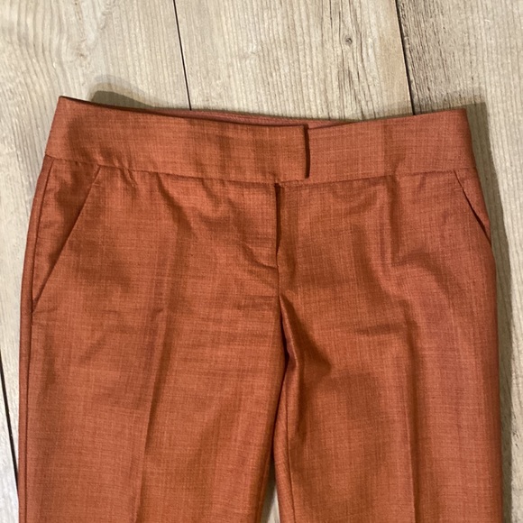 Like New The Limited Drew Fot Rust Colored Capri Dress Pants Size 0 - Picture 2 of 6